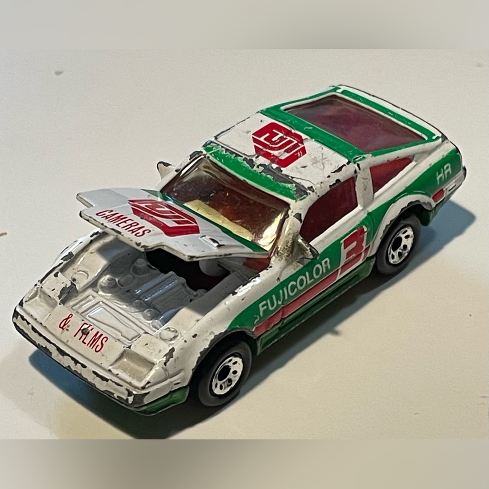 1986 MATCHBOX CARS Nissan 300ZX Turbo #3 Fuji Color Fuji Cameras Film toy cars